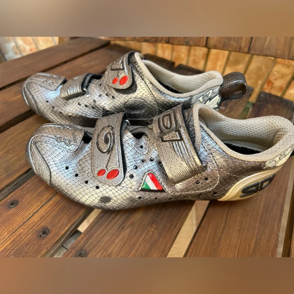 T2 carcon mamba silver snake triathlon Cycling Shoes - Size 7.5 men /9.5 W - Picture 8 of 16